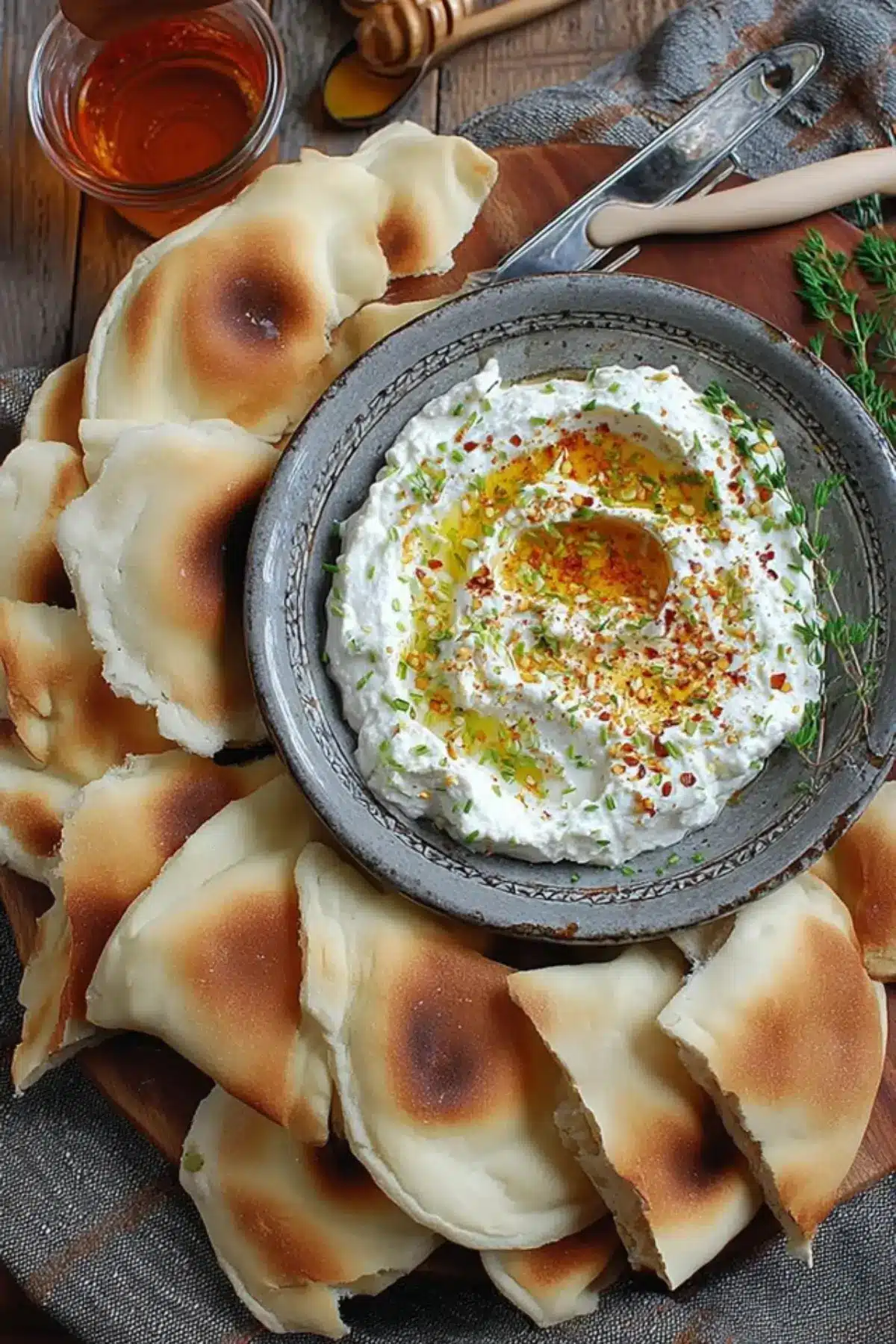 Whipped Feta with Honey Dip