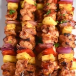 bbq pineapple chicken kabobs