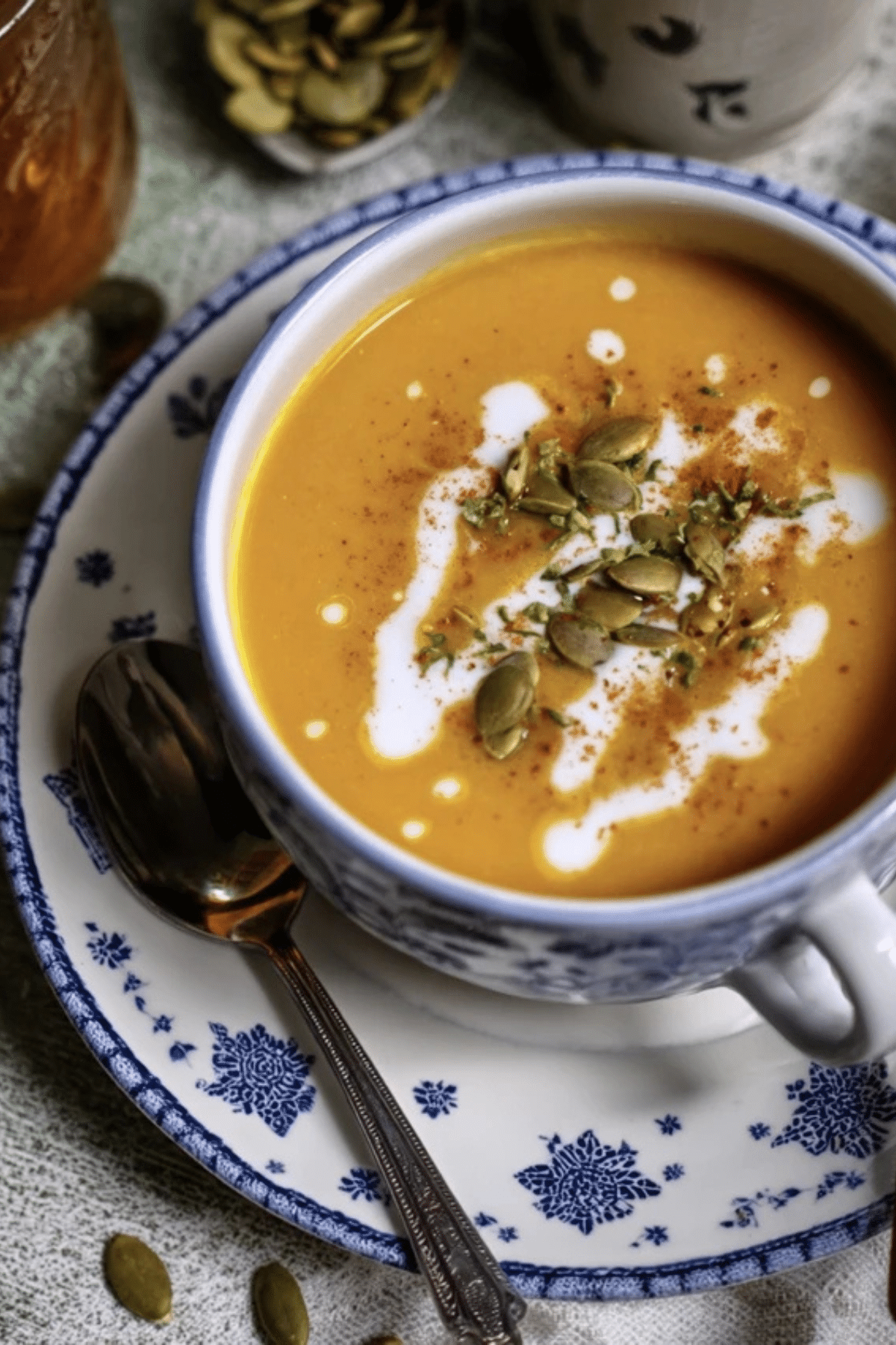 Apple Carrot and Pumpkin Soup