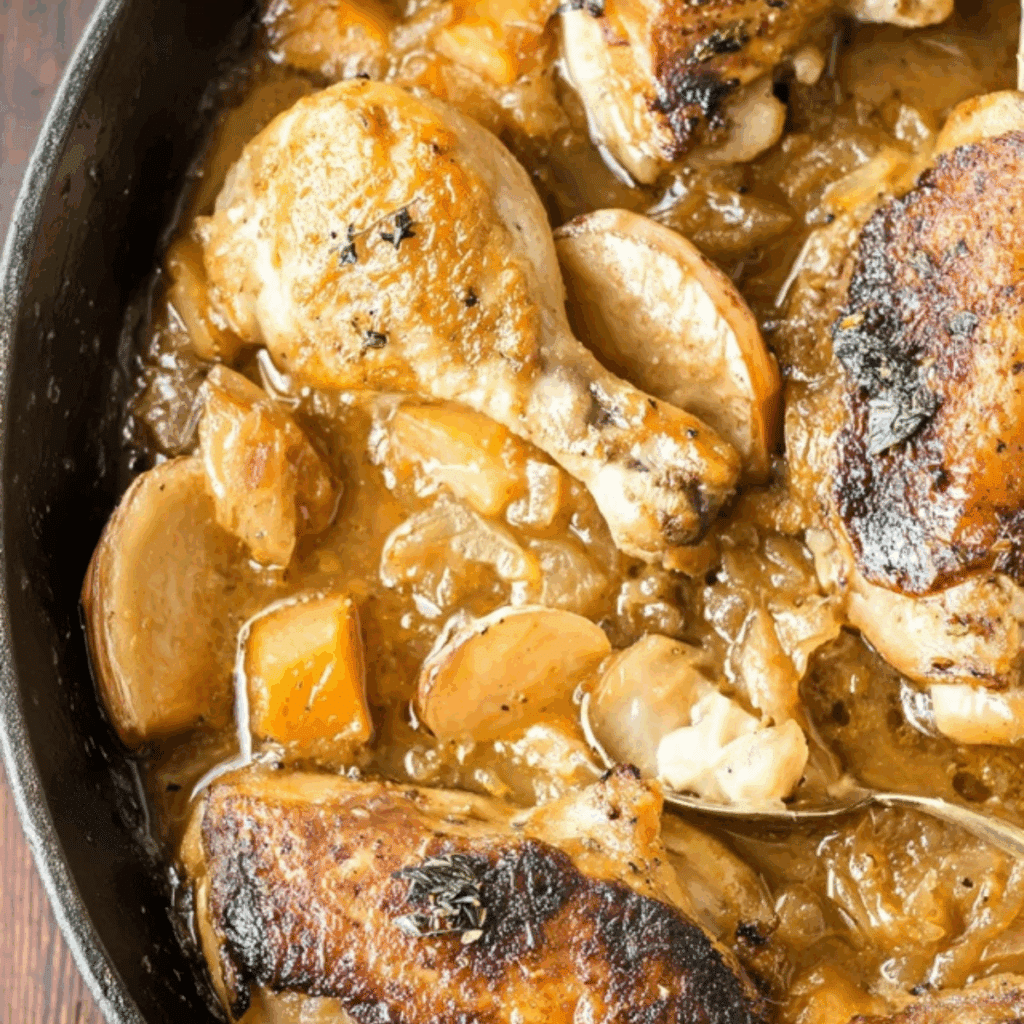 Apple Cider Chicken with Butternut Squash