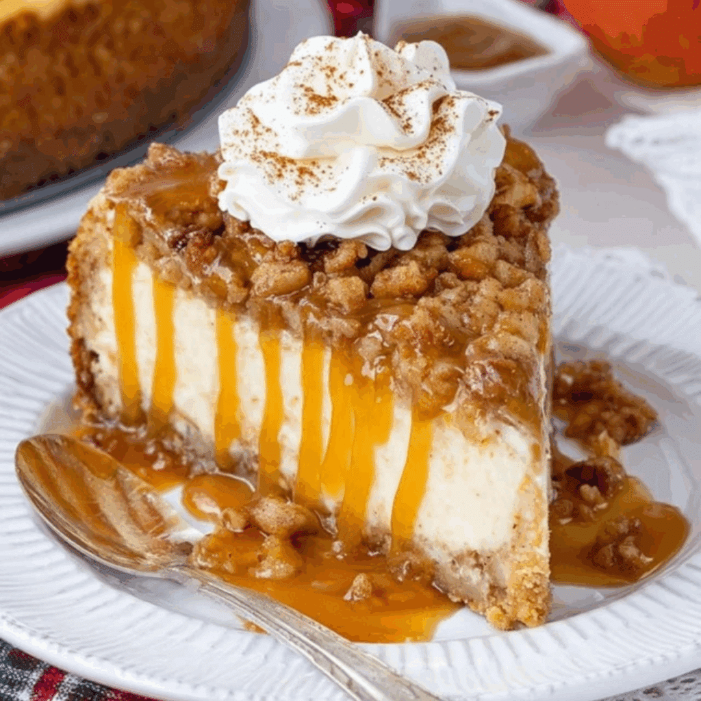 Apple Crisp Cheesecake