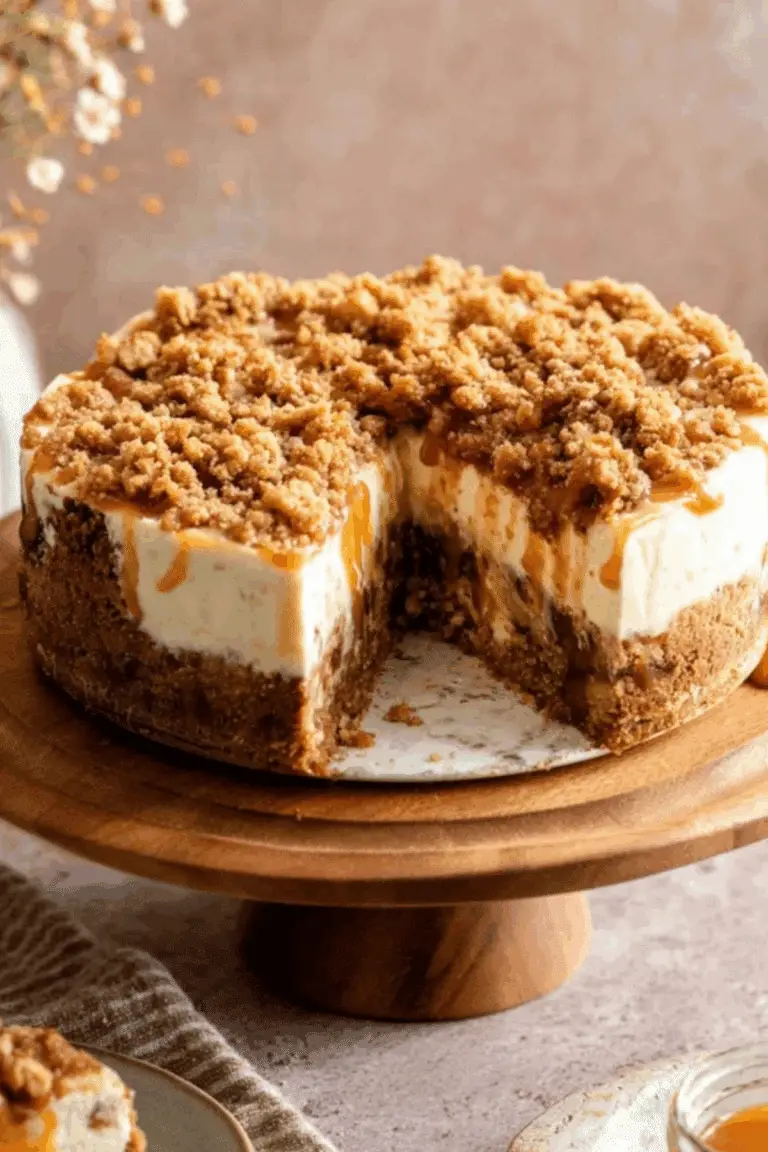 Apple Crumble Cheesecake