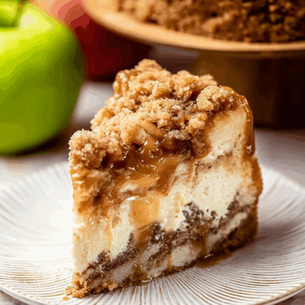 Apple Crumble Cheesecake