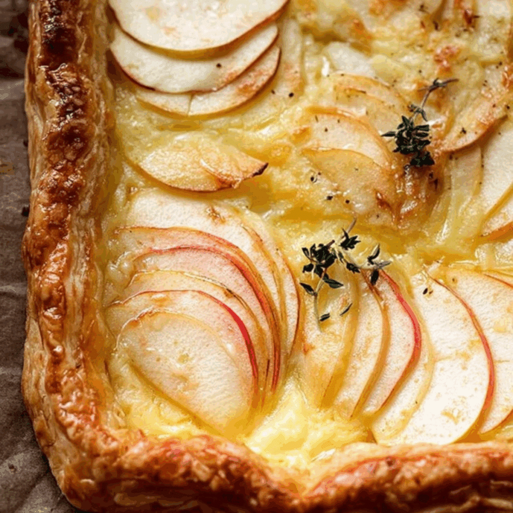 Apple and White Cheddar Tart
