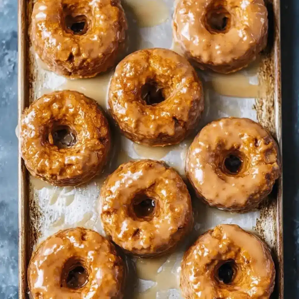 Baked Pumpkin Donuts with Maple Glaze