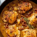 Braised Apple Cider Chicken Thighs