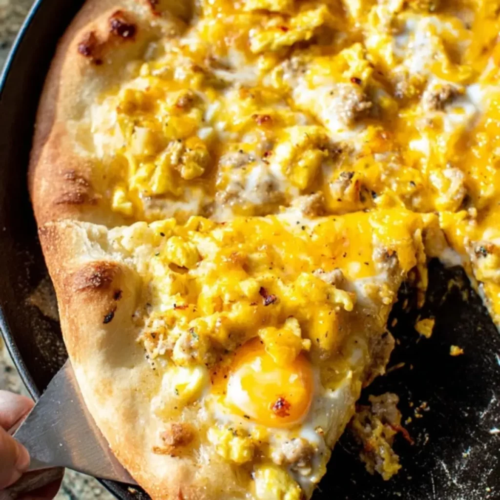Breakfast Pizza Recipe with Sausage Gravy