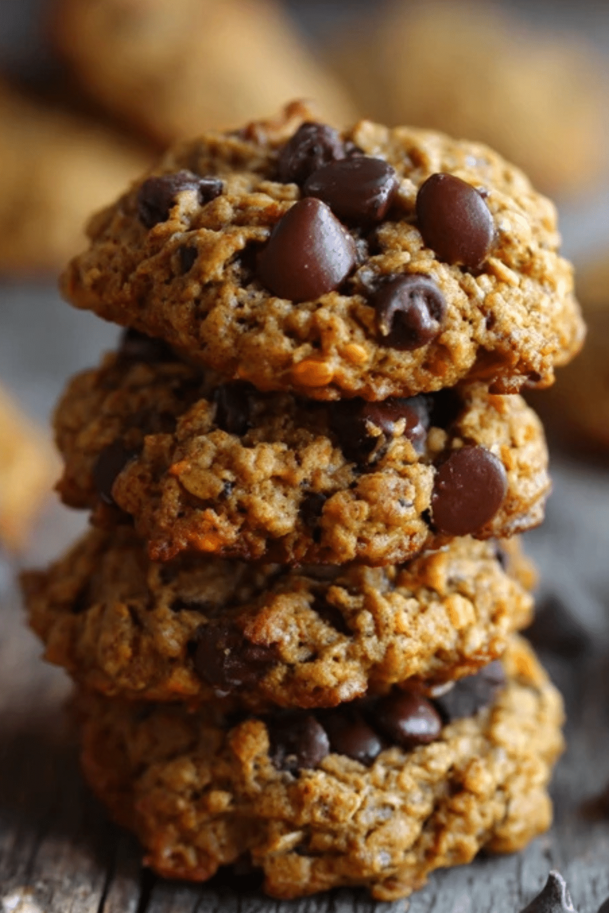 Brown Butter Pumpkin Oatmeal Chocolate Chip Cookies