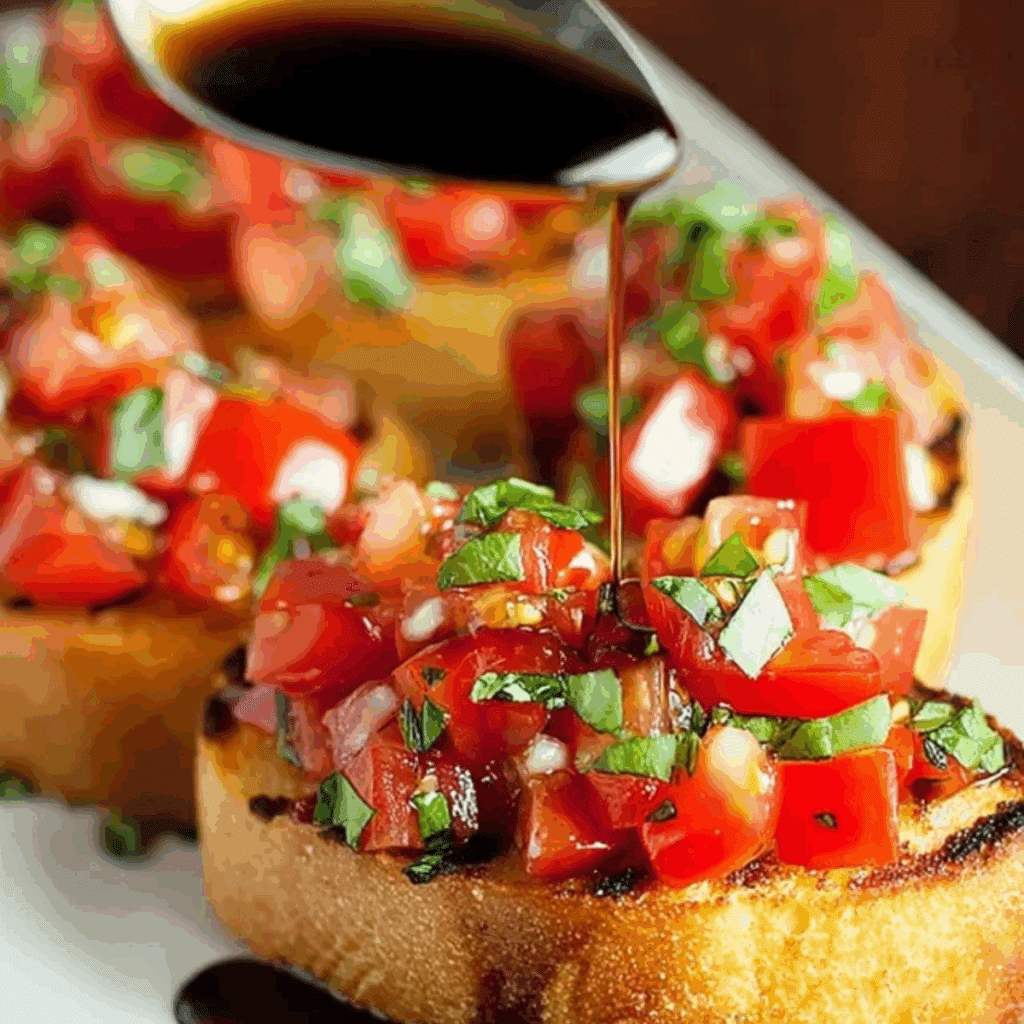 Bruschetta with Balsamic Glaze