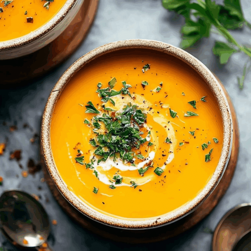 Butternut Squash and Sweet Potato Soup