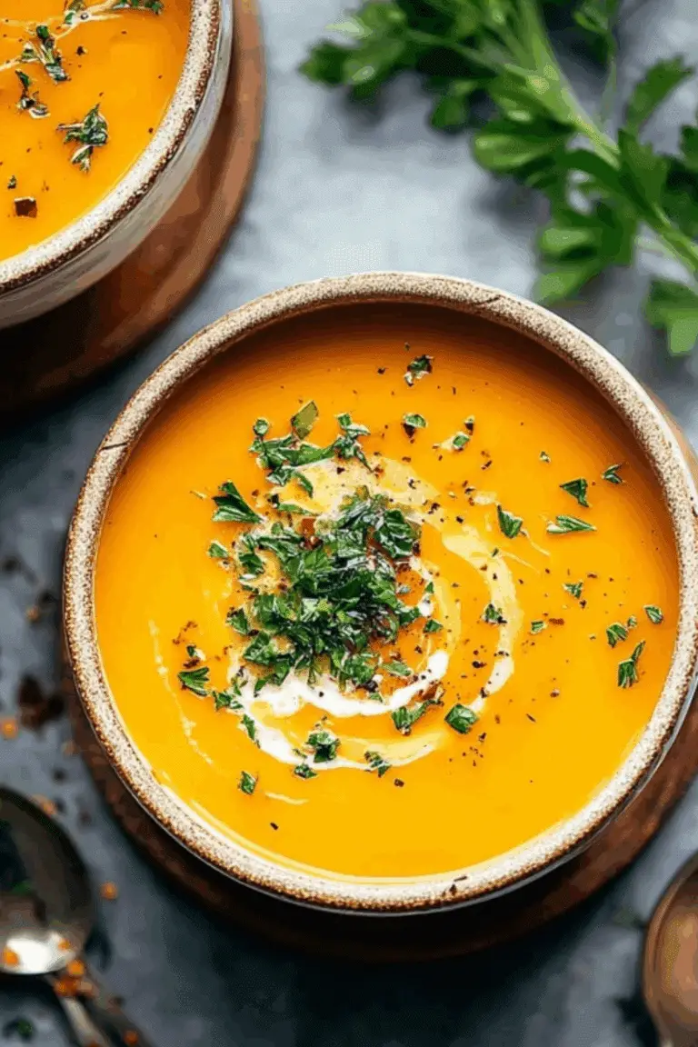 Butternut Squash and Sweet Potato Soup