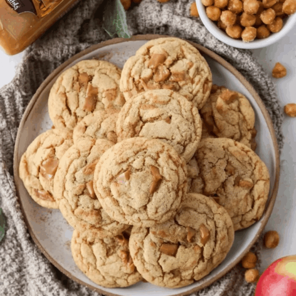 Caramel Apple Cider Cookies