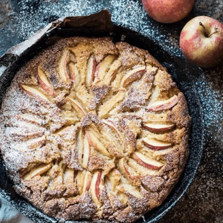 Cardamom Cognac Apple Cake