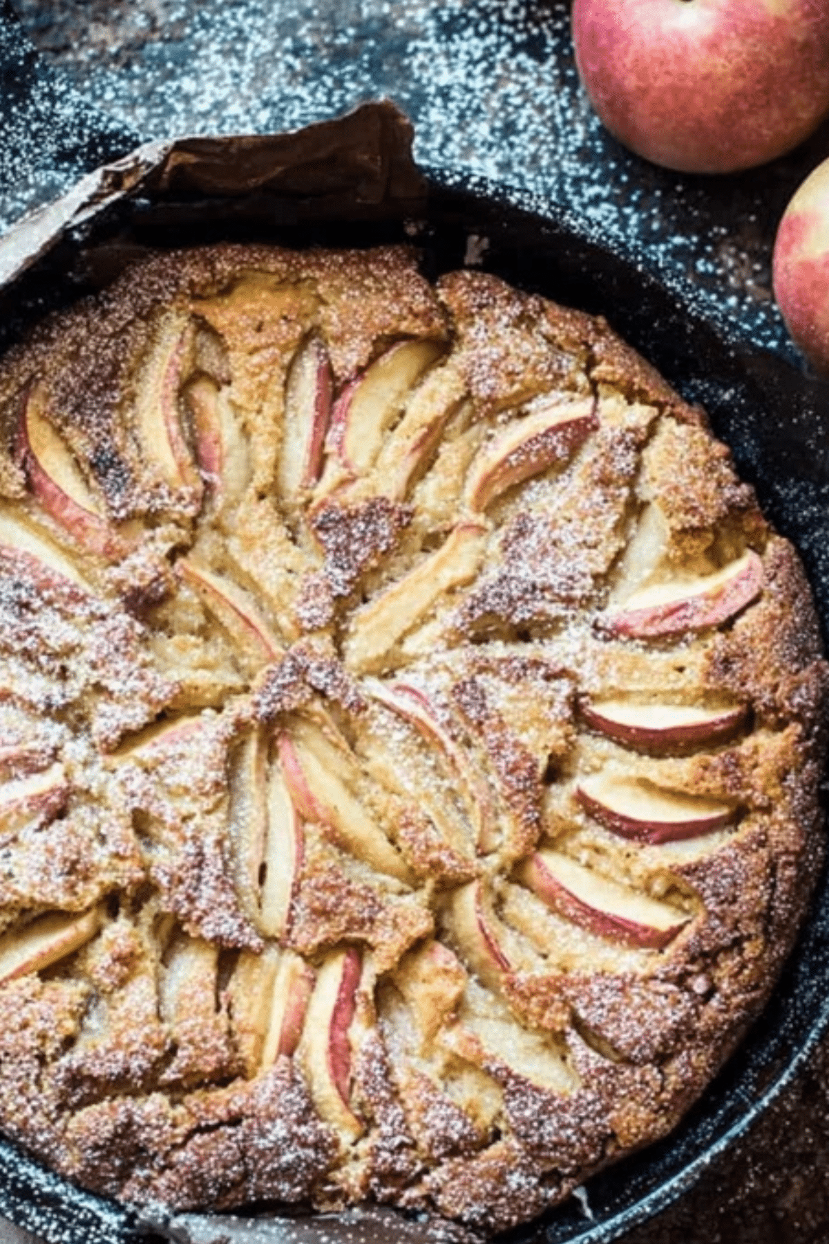 Cardamom Cognac Apple Cake