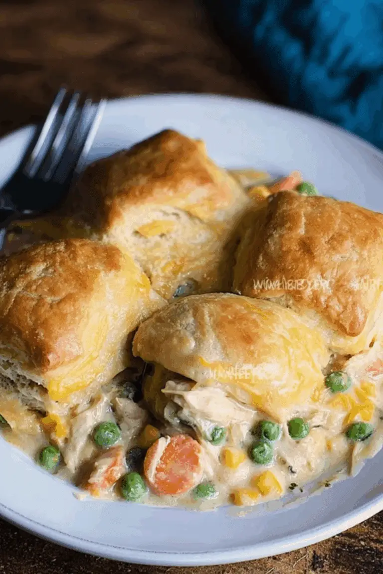Chicken Pot Pie with Biscuits