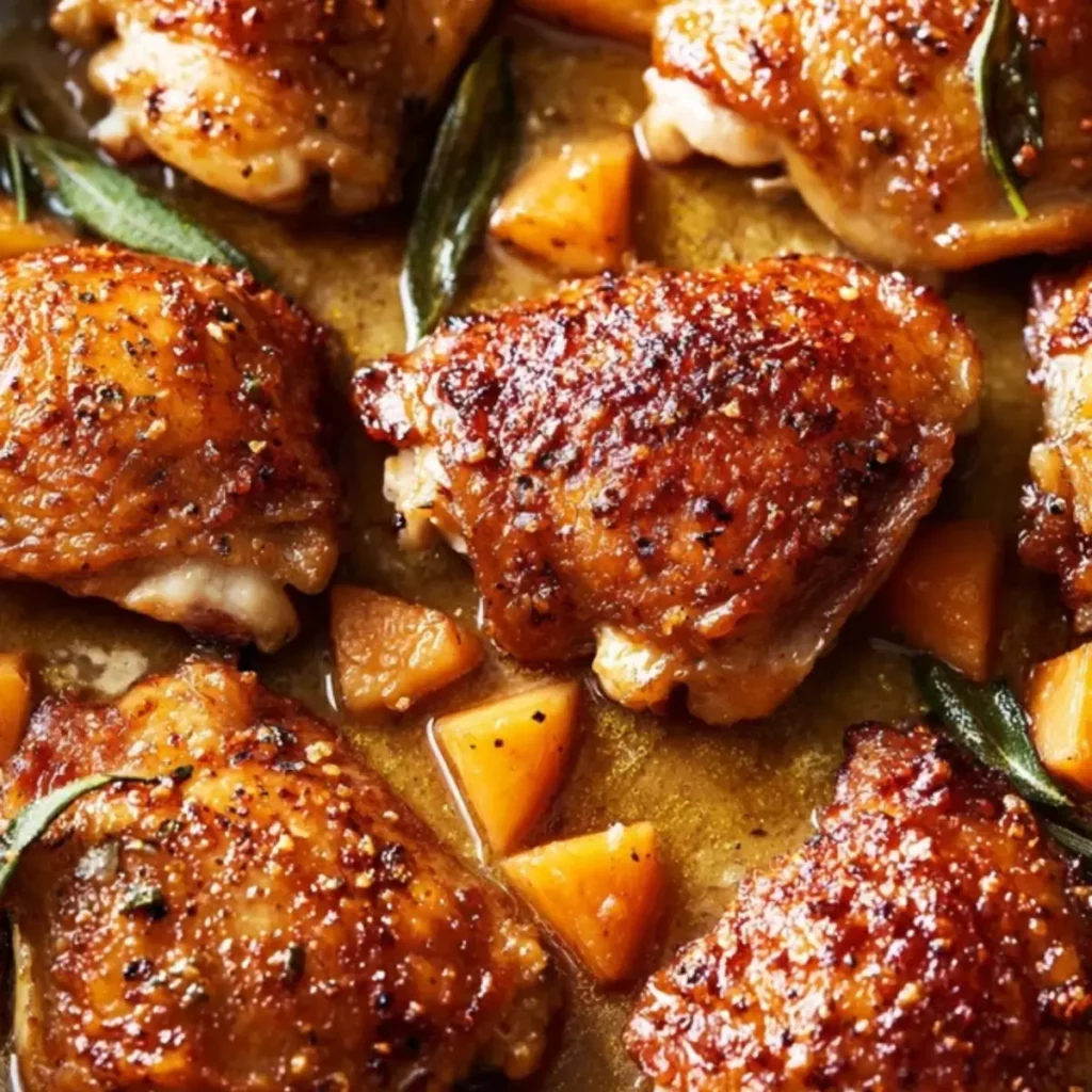 Cider Glazed Chicken Thighs