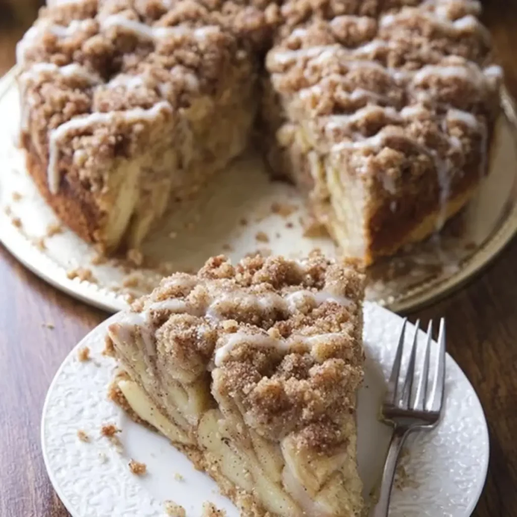 Cinnamon Apple Crumb Cake