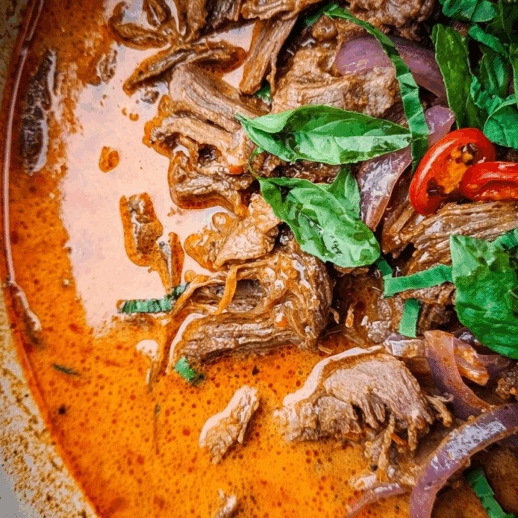 Coconut Red Curry Drip Beef