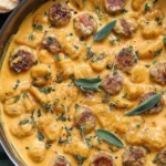 Creamy Butternut Squash Gnocchi with Sausage