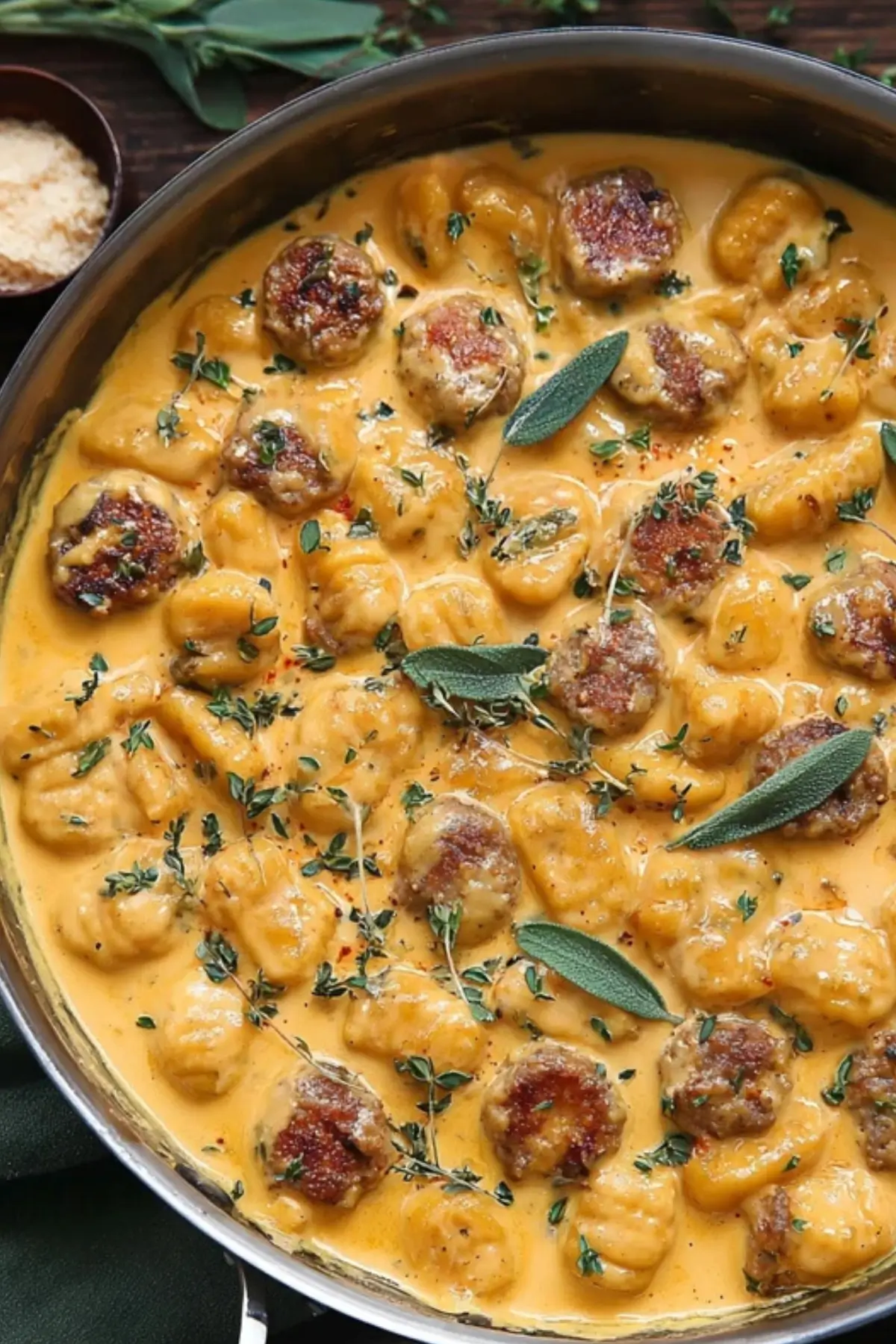 Creamy Butternut Squash Gnocchi with Sausage