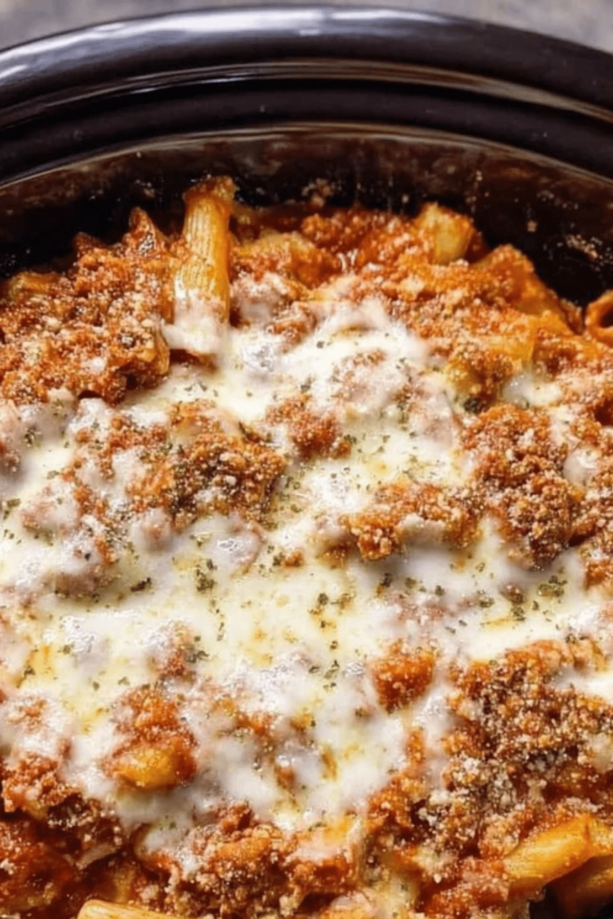 Crock Pot Baked Ziti