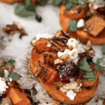 Fall Bruschetta On Sweet Potato Crostini