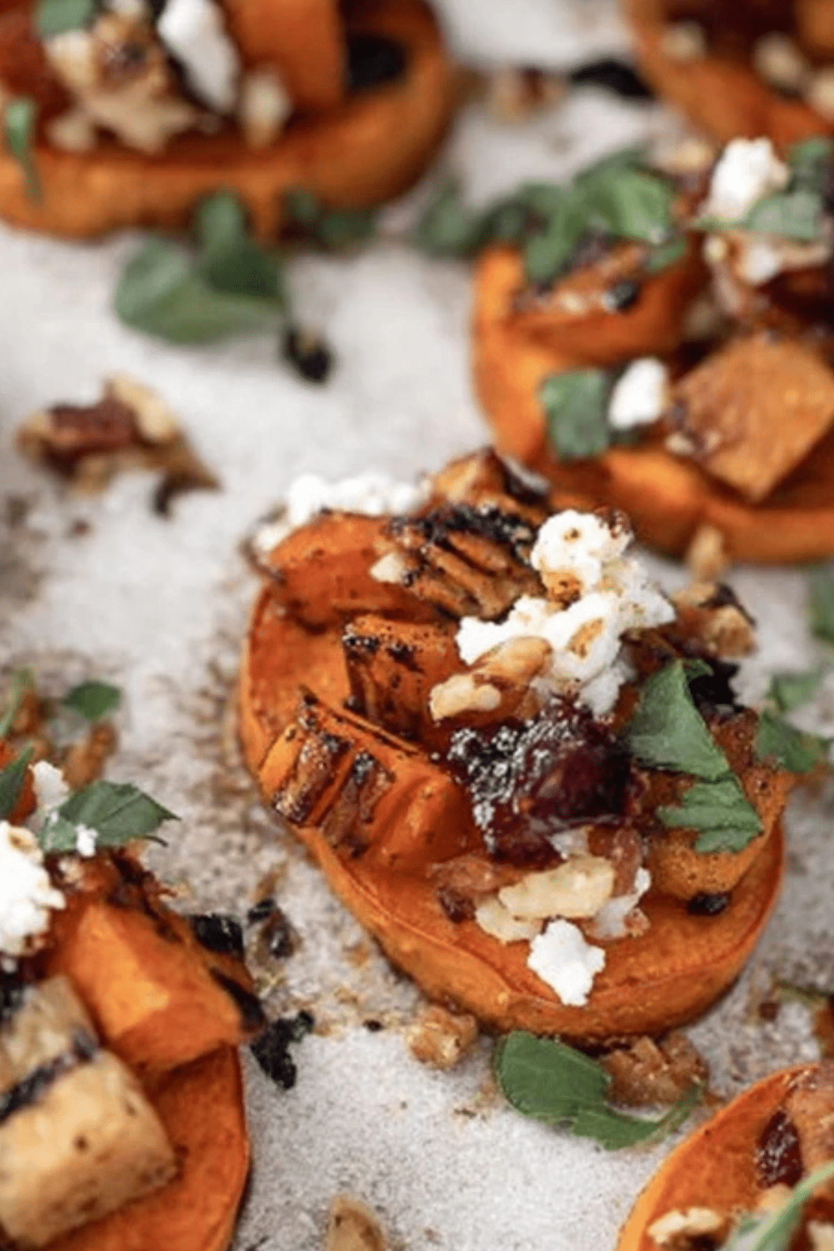 Fall Bruschetta On Sweet Potato Crostini