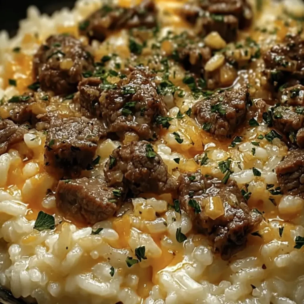 Garlic Butter Beef and Rice