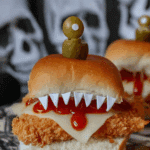 Halloween Chicken Parmesan Sliders