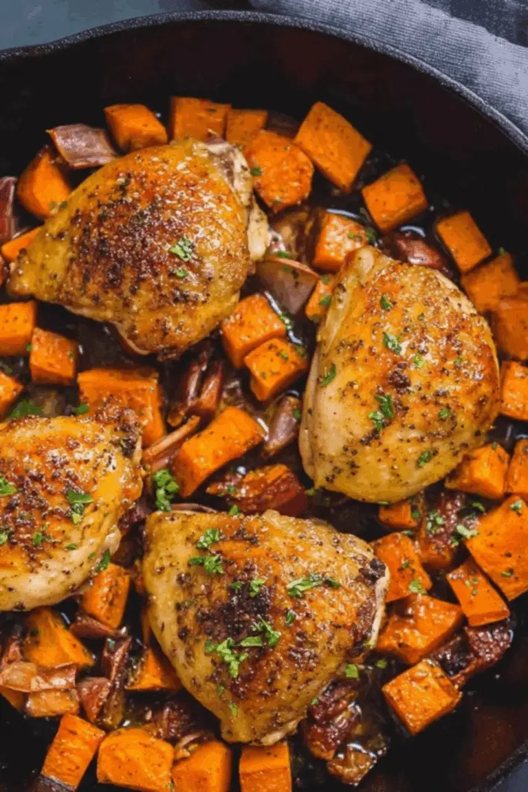 Honey Roasted Chicken and Sweet Potatoes