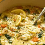 Lemon Chicken Orzo Soup