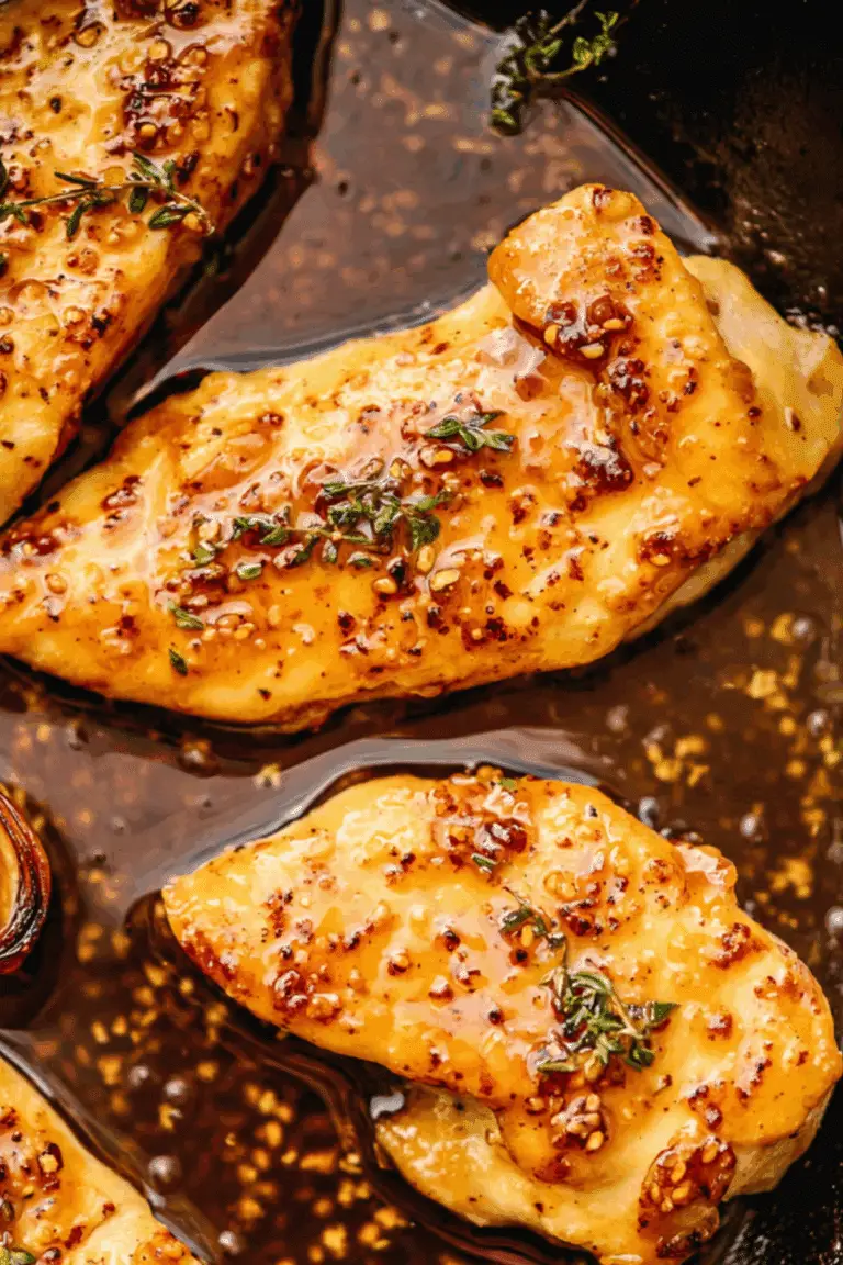 Maple Mustard Glazed Chicken