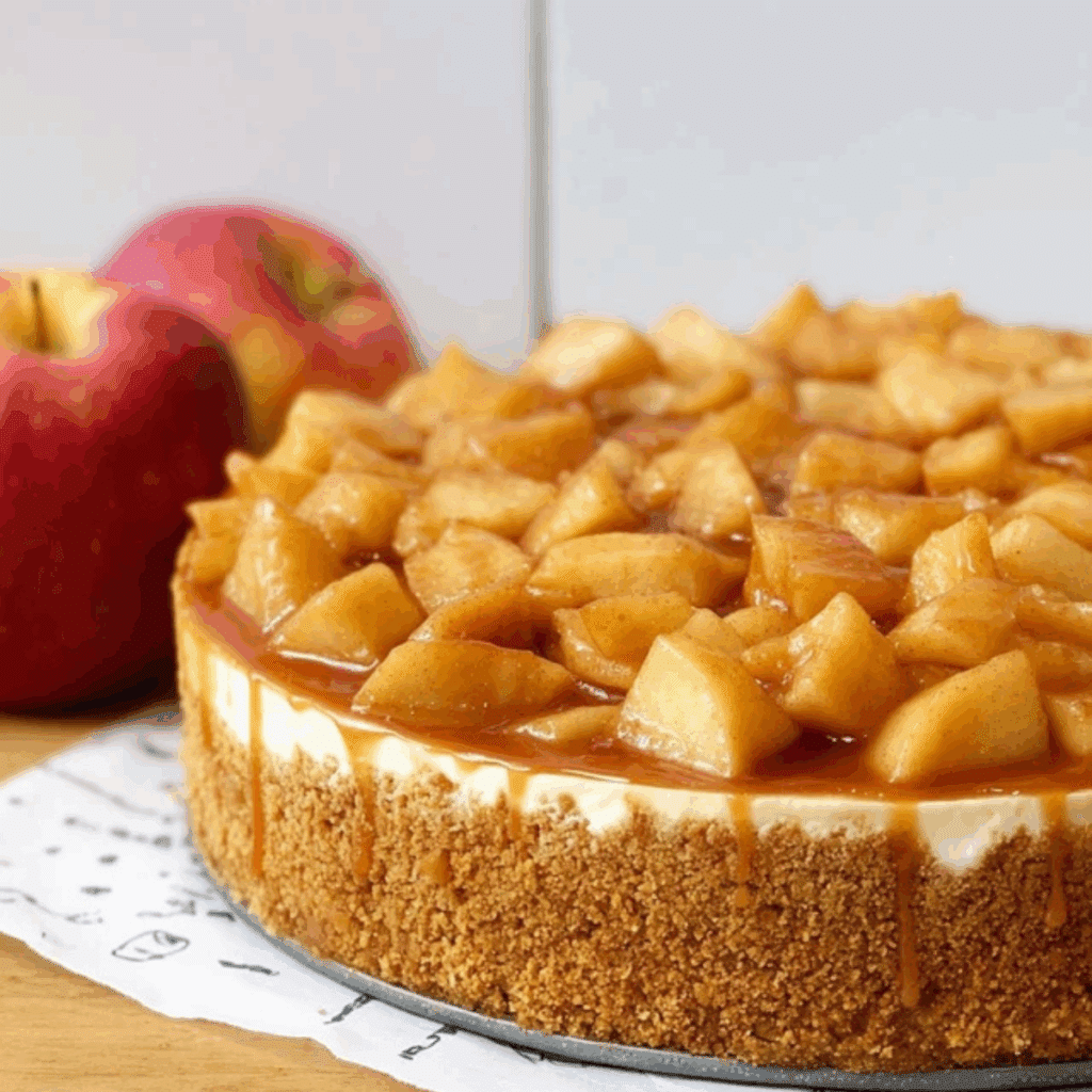 No-Bake Apple Pie Cheesecake