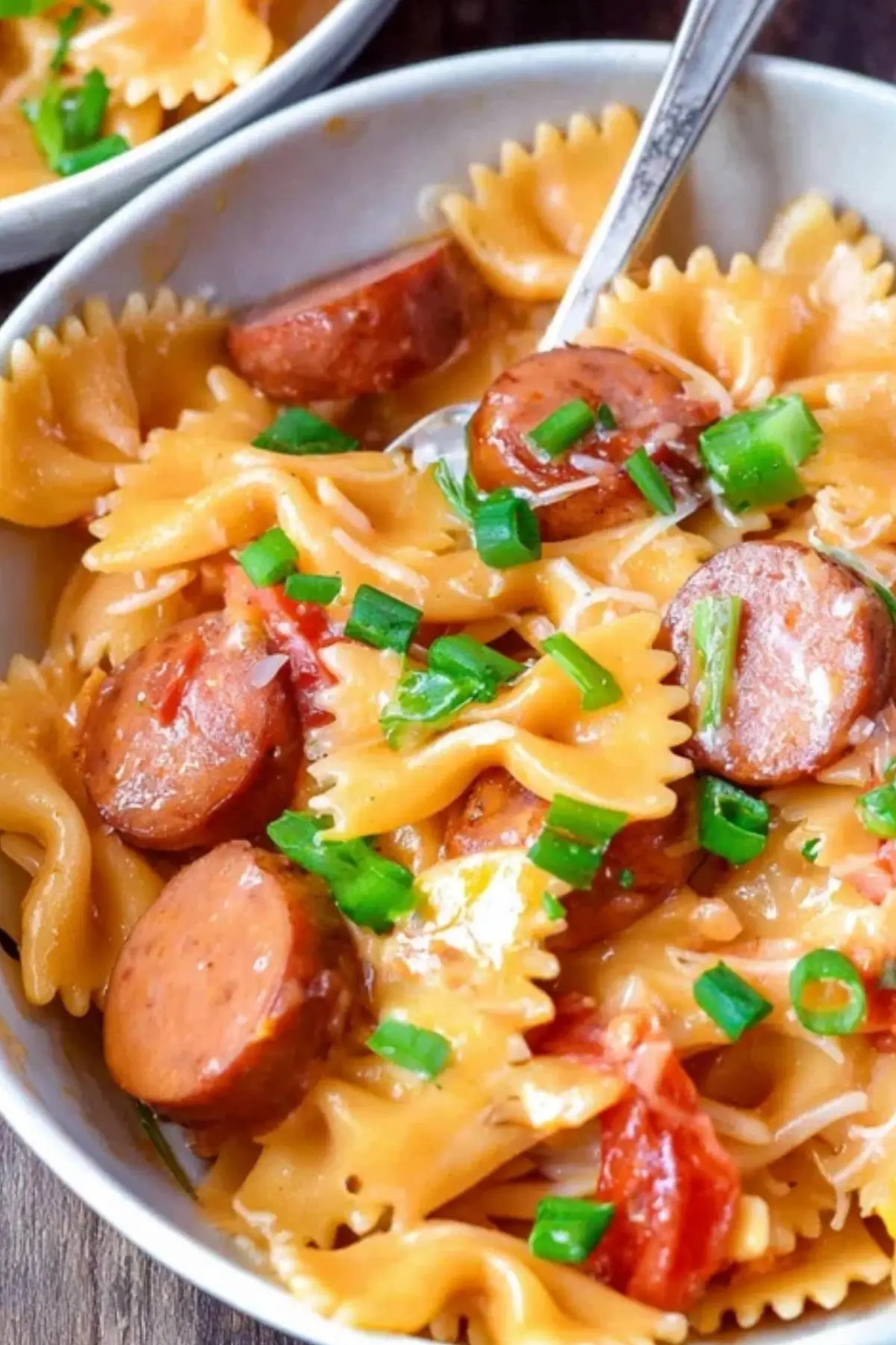 One Pot Cheesy Smoked Sausage Pasta