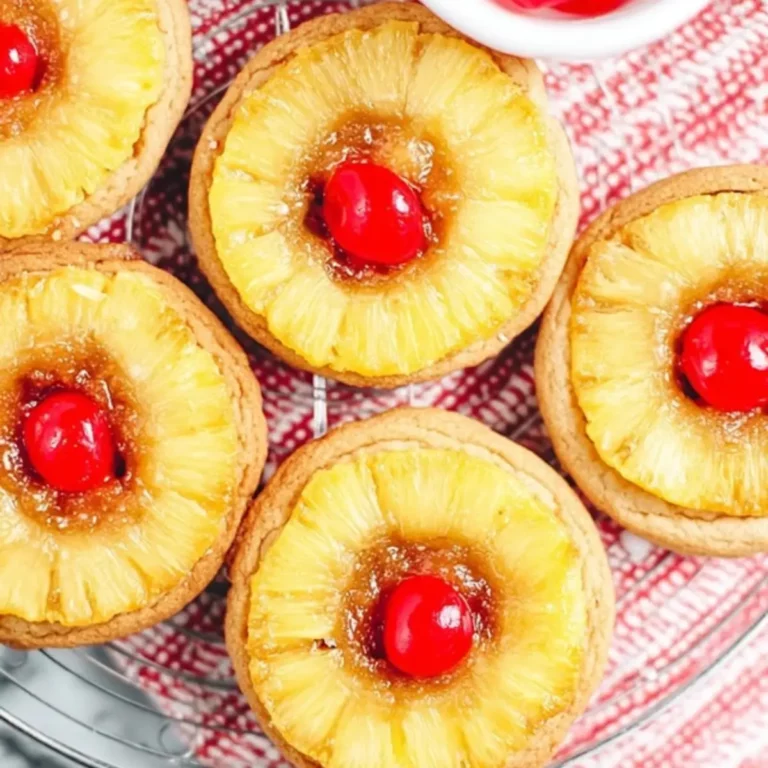Pineapple Upside Down Sugar Cookies