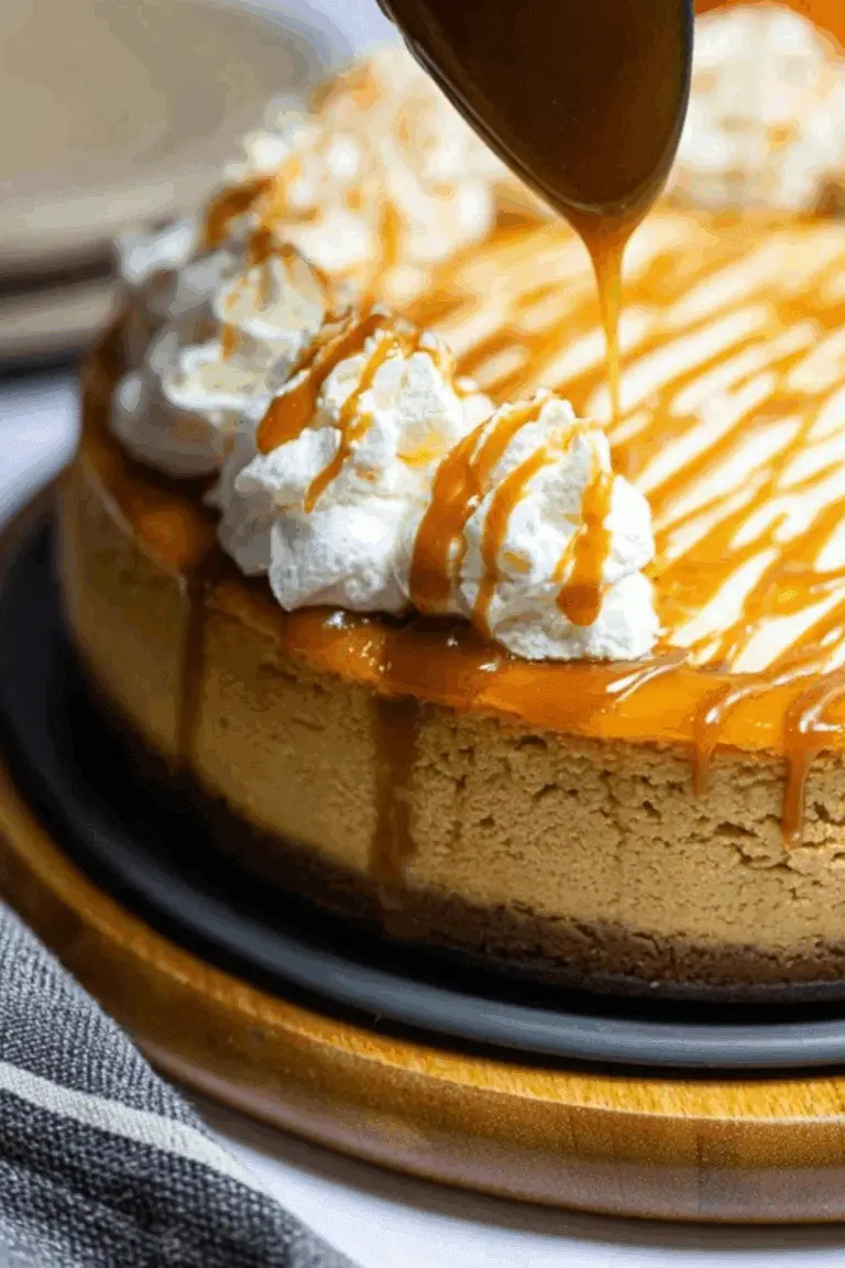 Pumpkin Caramel Cheesecake