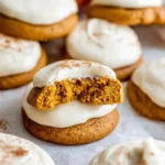 Pumpkin Cookies with Cream Cheese Frosting