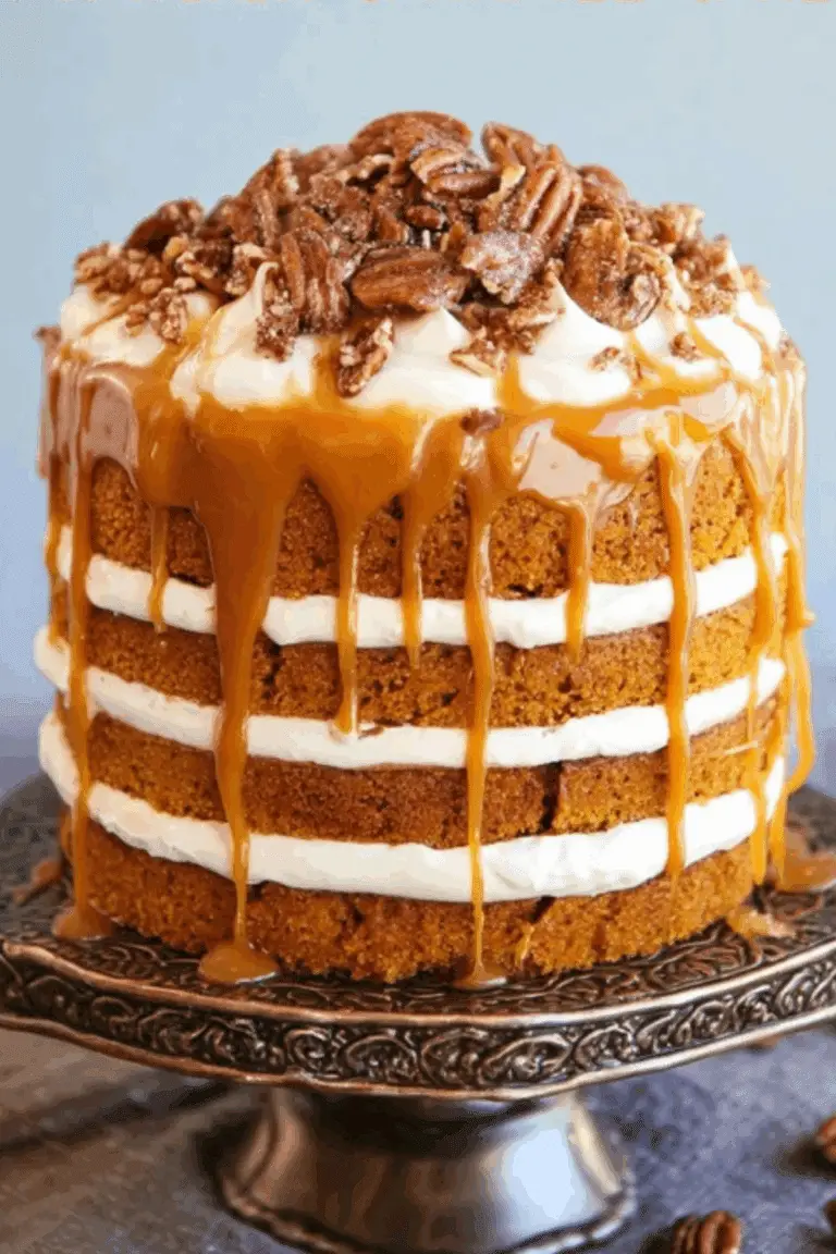 Pumpkin Salted Caramel Cake