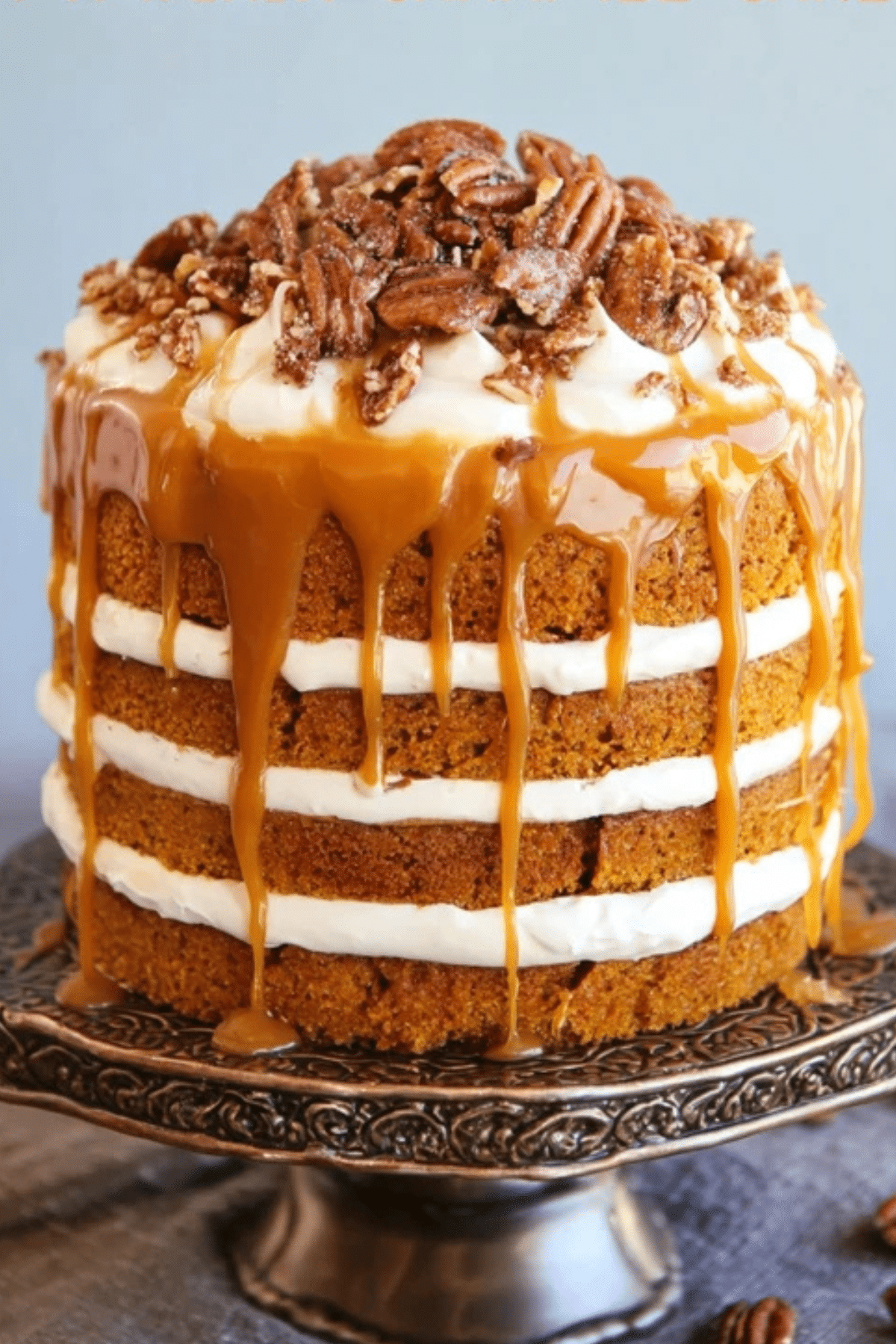 Pumpkin Salted Caramel Cake