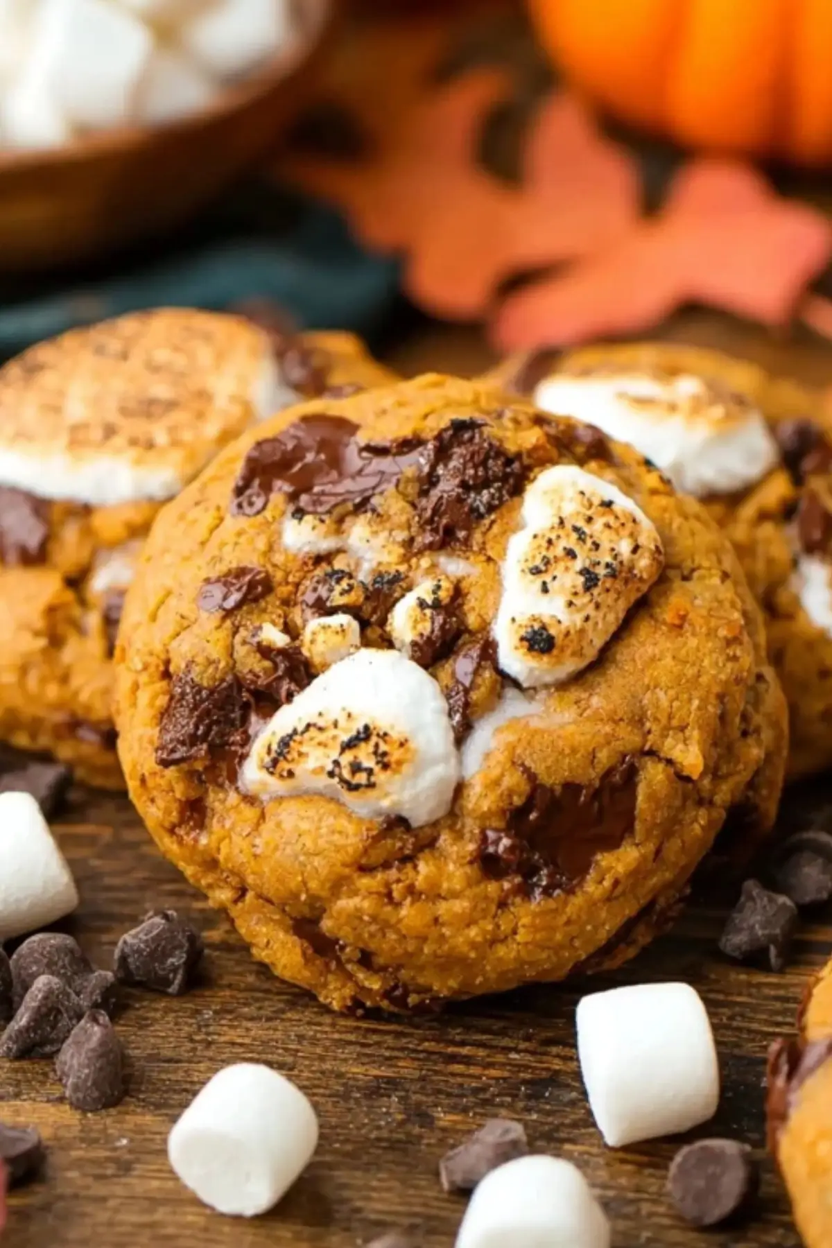 Pumpkin S’mores Cookies