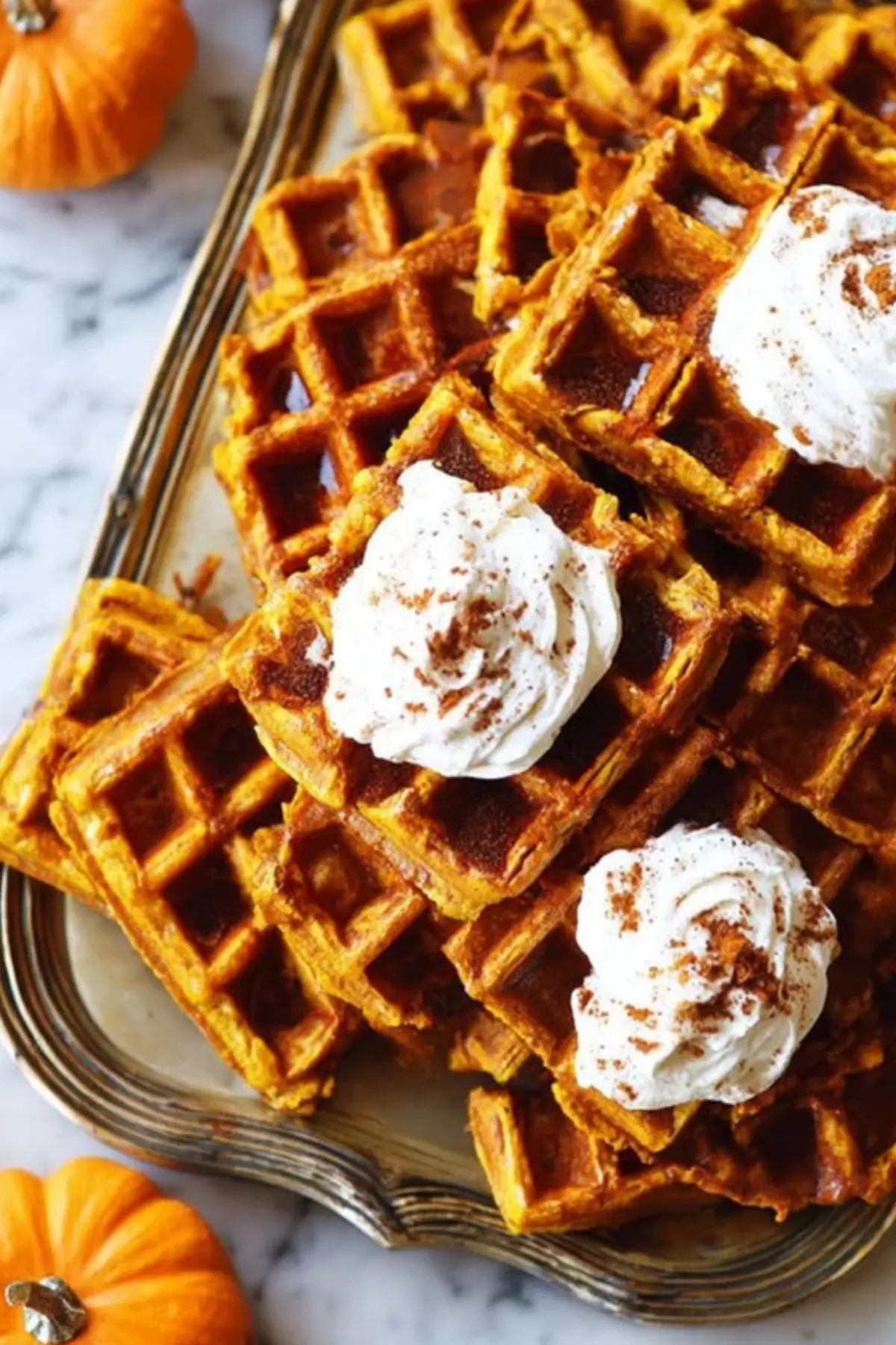 Pumpkin Spice Waffles