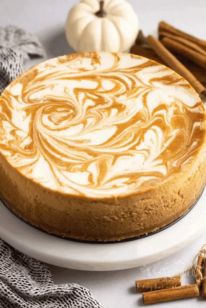 Pumpkin Swirl Cheesecake