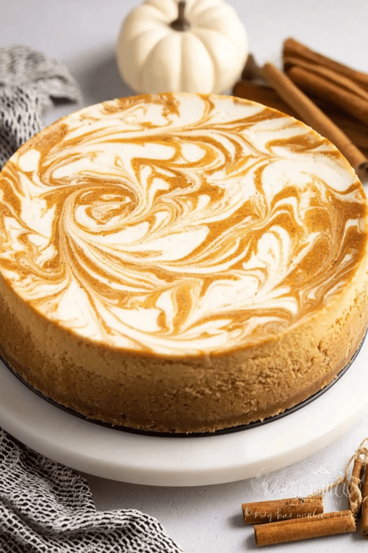 Pumpkin Swirl Cheesecake