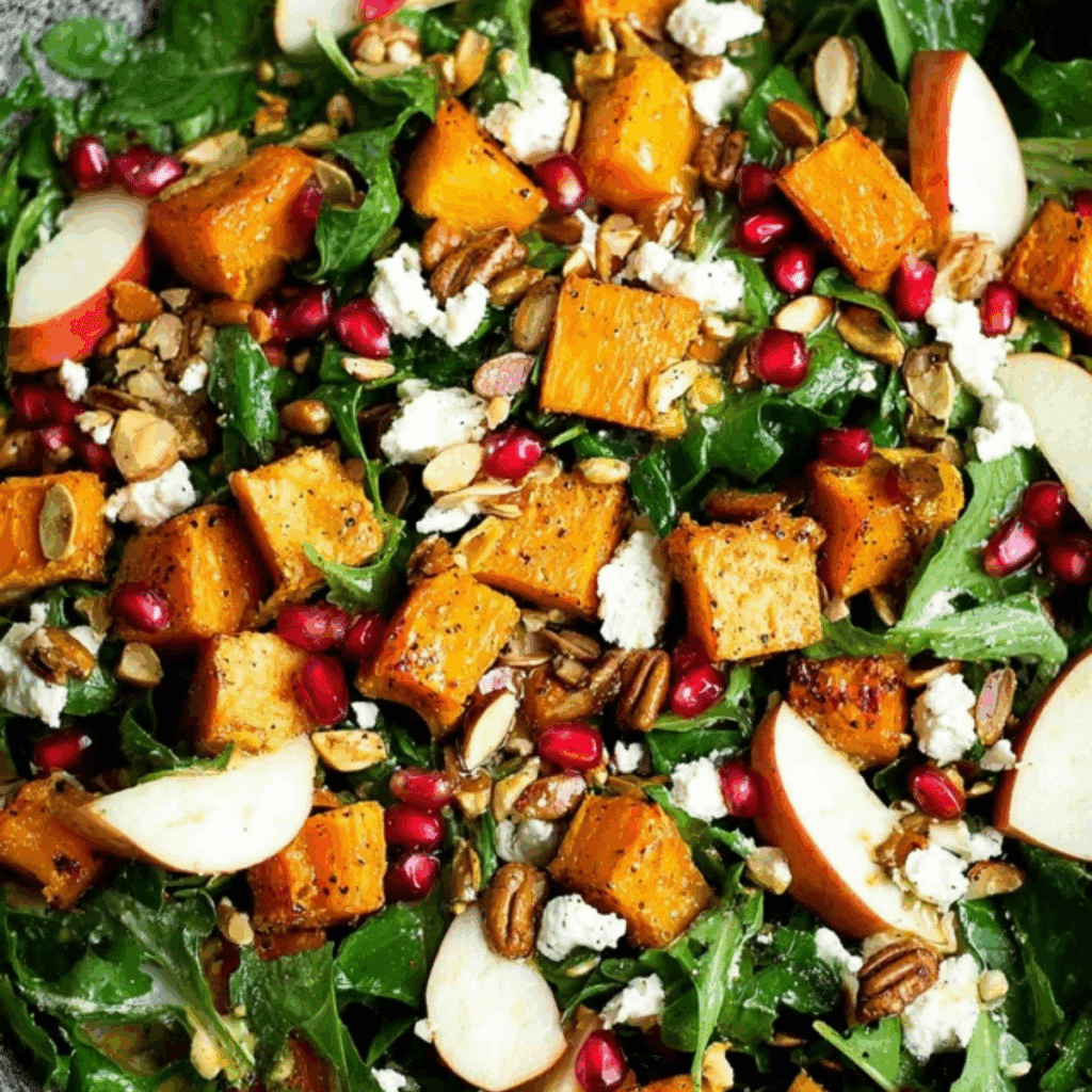 Salad with Butternut Squash and Apple