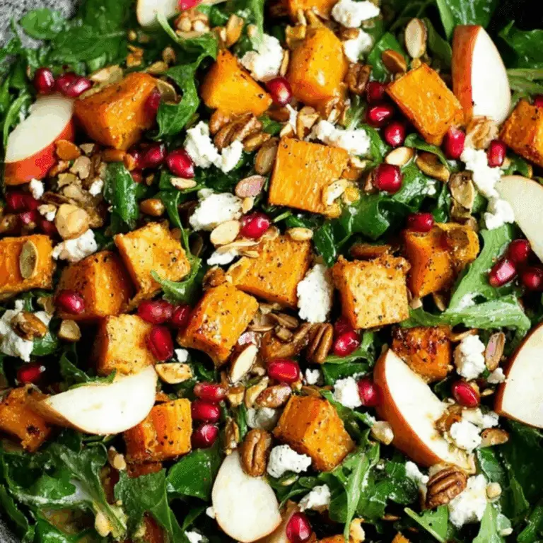 Salad with Butternut Squash and Apple