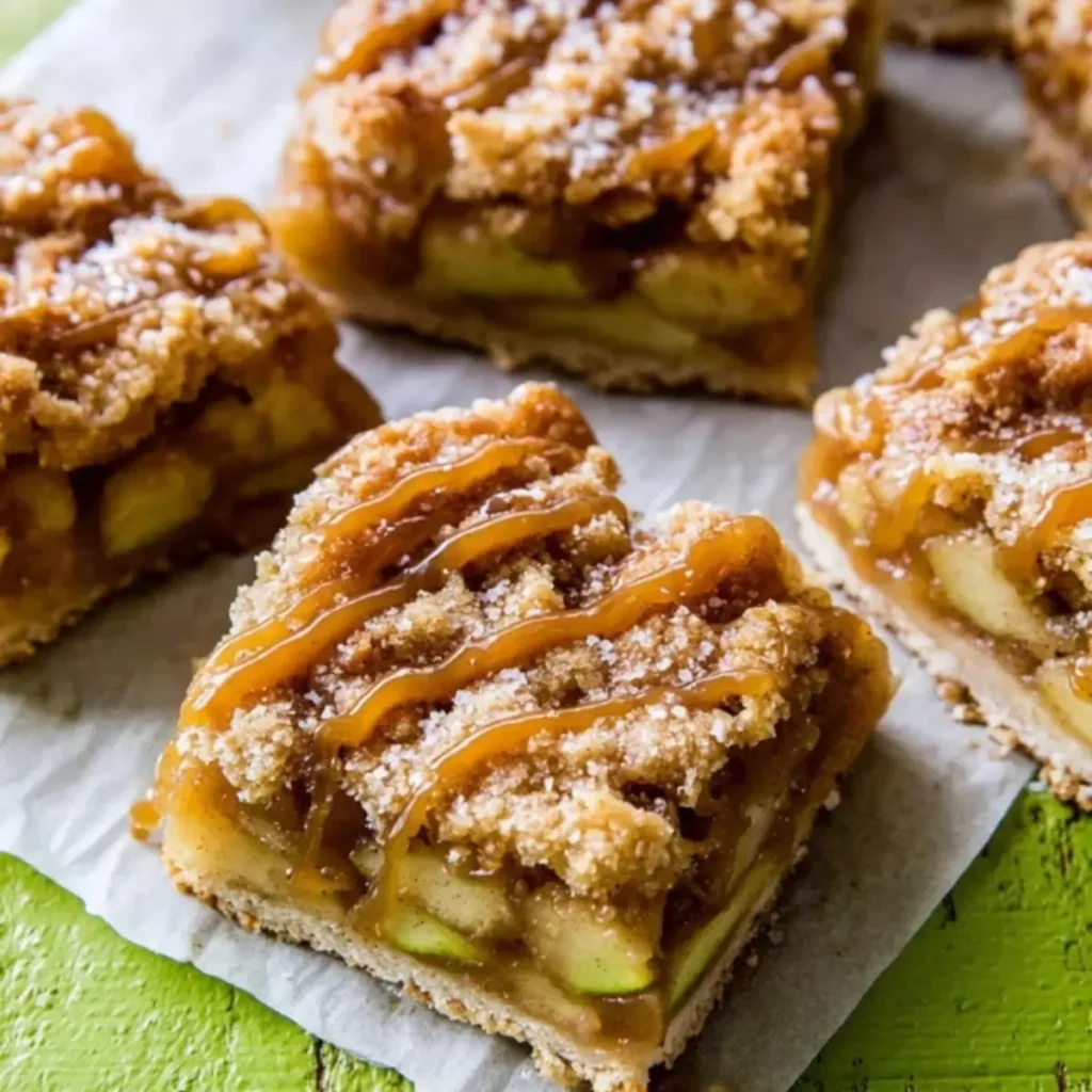 Salted Caramel Apple Pie Bars