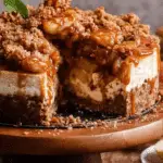 Salted Caramel Apple Pie Cheesecake