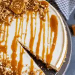 Salted Caramel No Bake Cheesecake