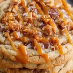 Salted Caramel Toffee Cookies