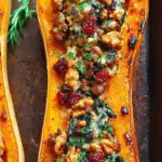 Sausage Stuffed Butternut Squash